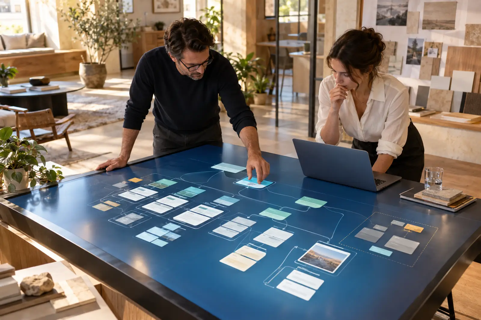 Information architects organizing website navigation, service pages, and customer pathways.